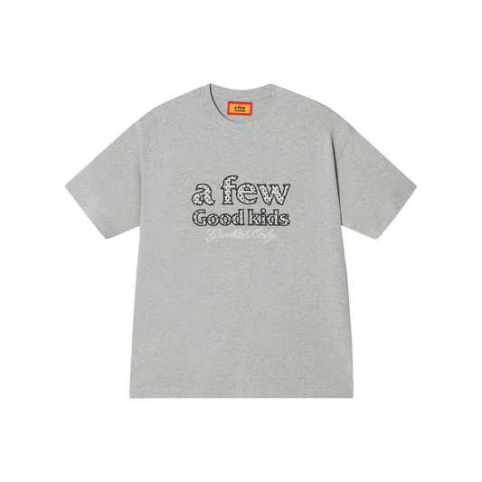 a few Good kids Chanel Style Pearl Short Sleeved Tee Grey (SS25)