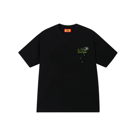 a few Good kids Dandelion Embroidery Short Sleeved Tee Black (SS25)