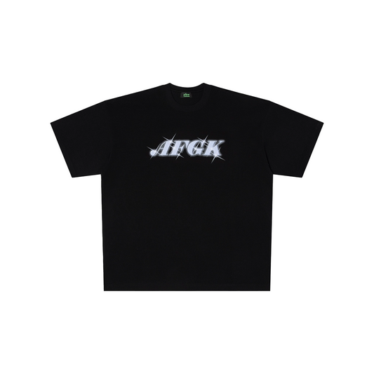 a few Good kids Glitter Short Sleeved Tee Black/Blue (SS25)