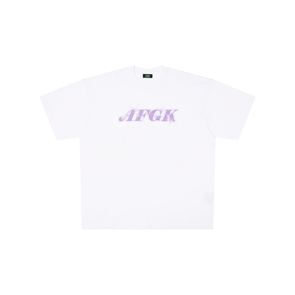 a few Good kids Glitter Short Sleeved Tee White (SS25)