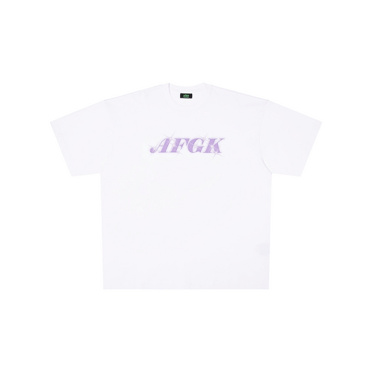 a few Good kids Glitter Short Sleeved Tee White (SS25)