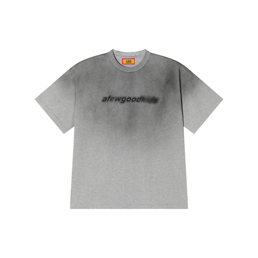 a few Good kids Gradient Blurred Front Short Sleeved Tee Washed Grey (SS25)