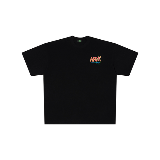 a few Good kids Handwritten Graffiti Tee Black (SS25)