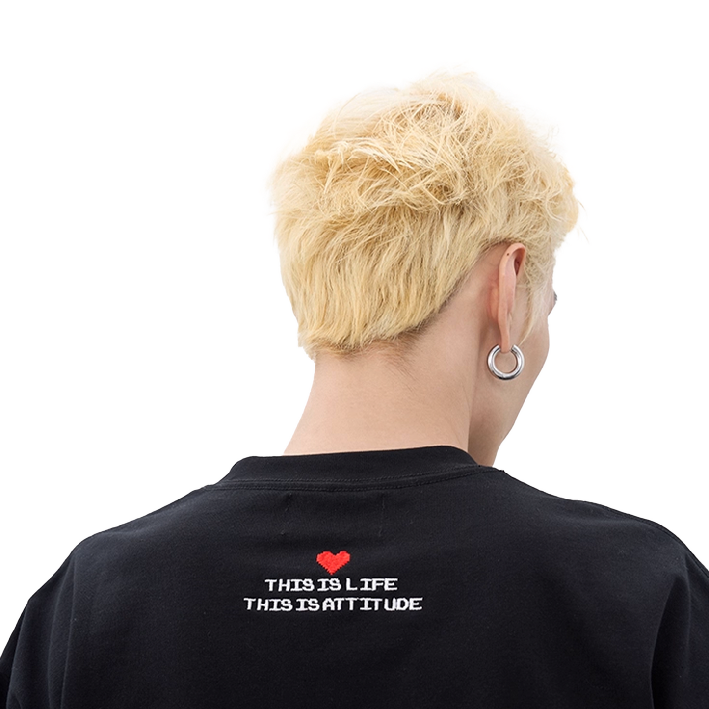 a few Good kids Heart Hot Diamond Short Sleeved Tee Black (SS25)