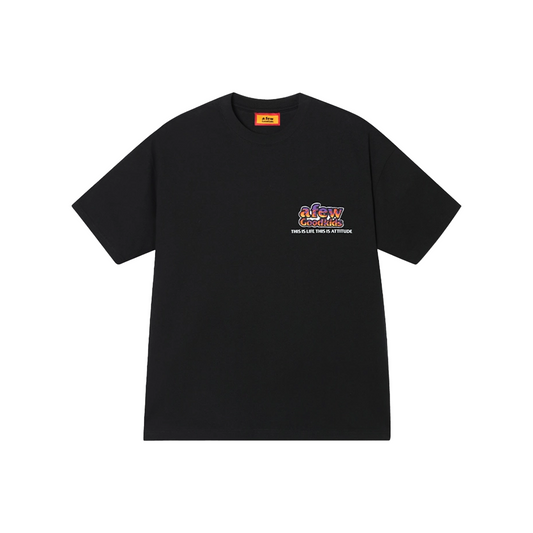 a few Good kids Neon Velcro Short Sleeved Tee Black (SS25)