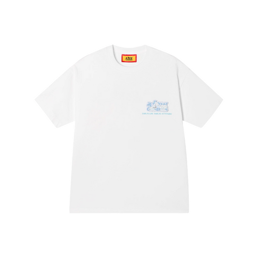 a few Good kids Neon Velcro Short Sleeved Tee White (SS25)
