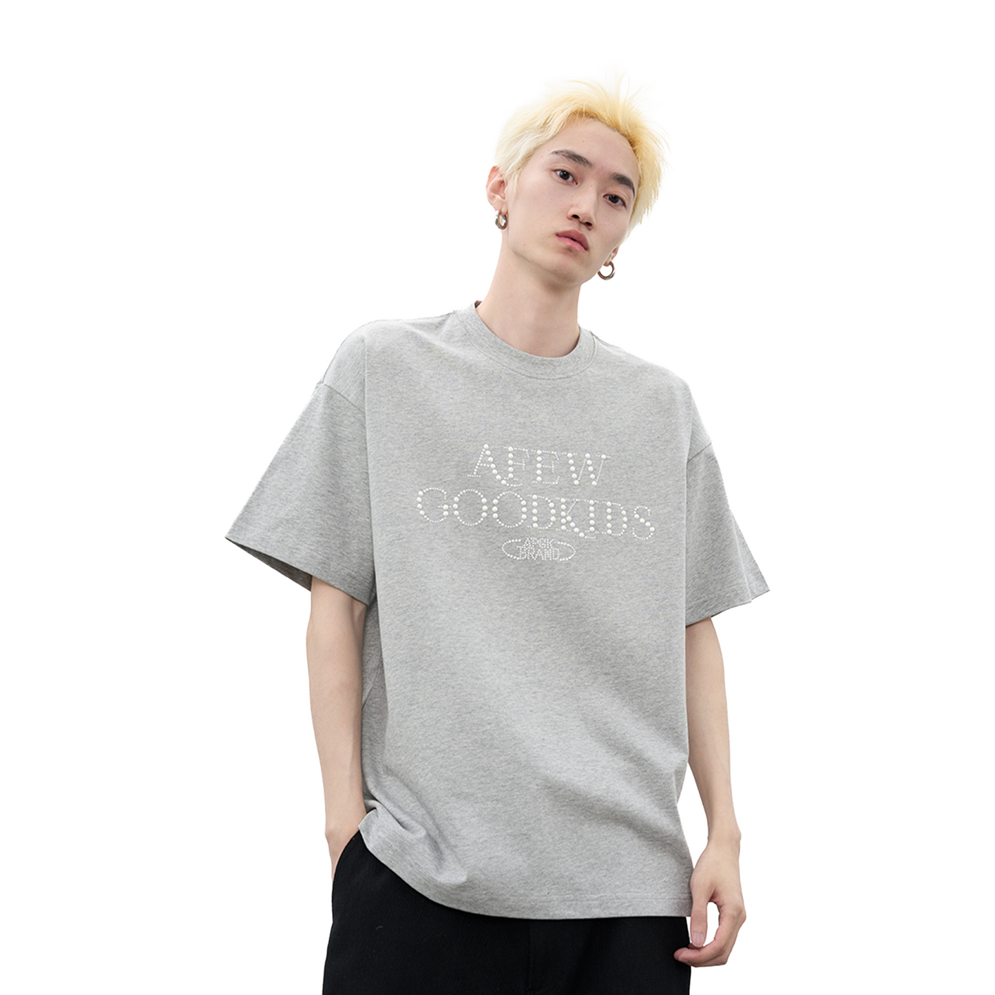a few Good kids Pearl Hot Diamond Short Sleeved Tee Grey (SS25)