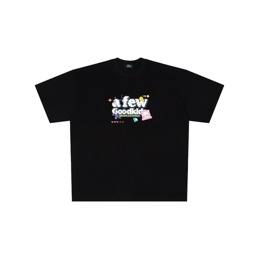 a few Good kids Pixel Game Console Tee Black (SS25)