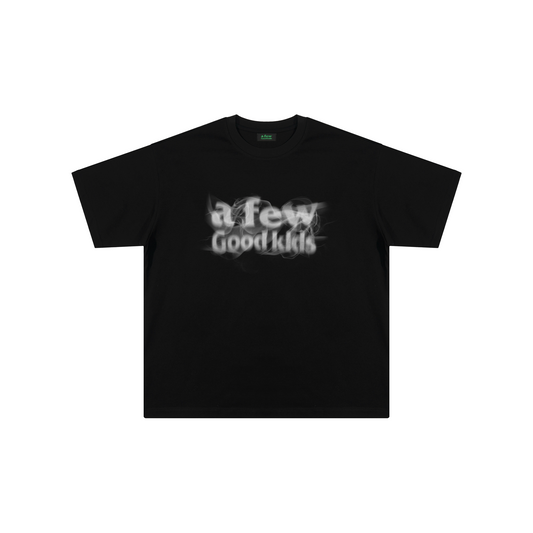 a few Good kids Smoke Logo Short Sleeved Tee Black (SS25)