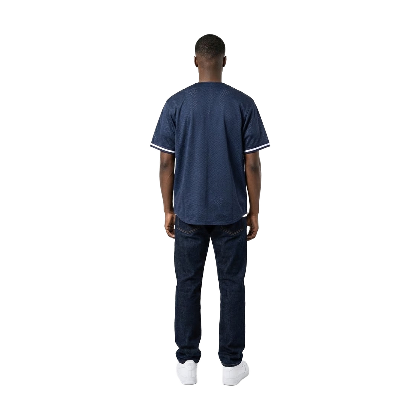 Supreme Ultrasuede Mesh Baseball Jersey Navy (SS24)