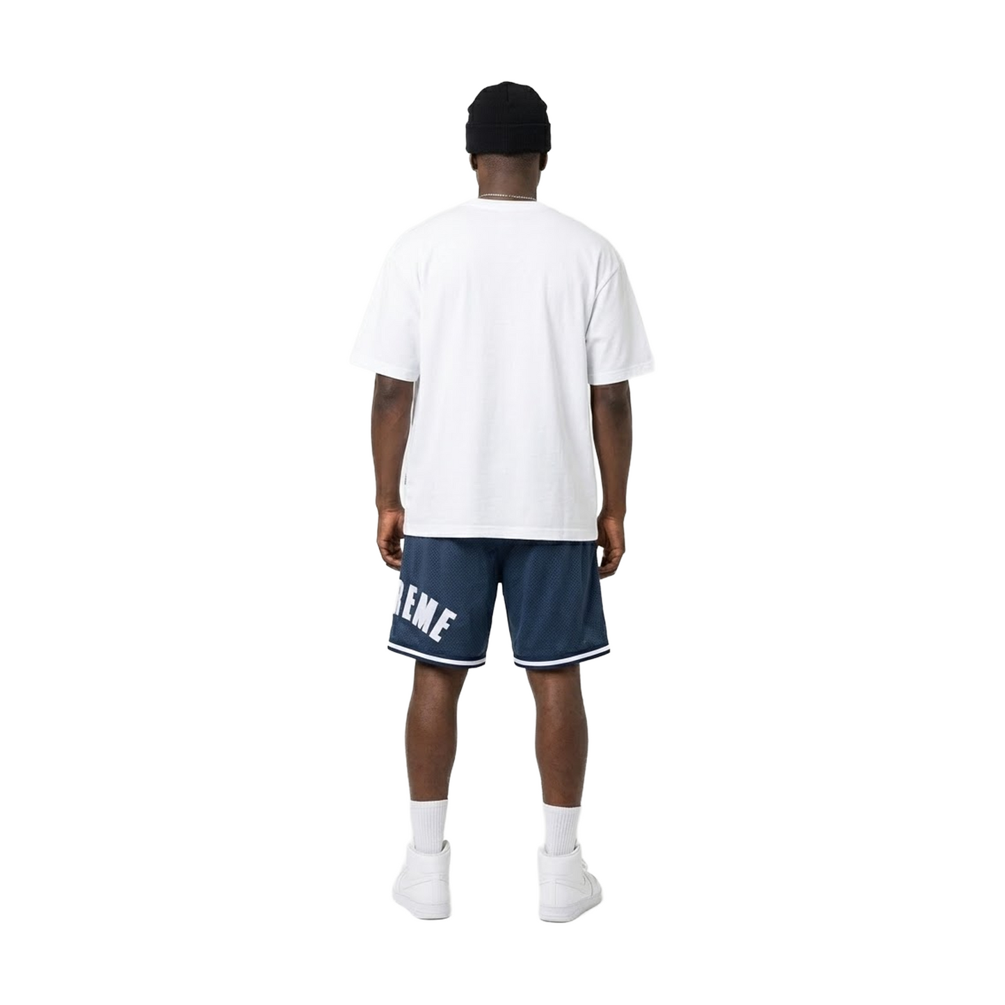 Supreme Ultrasuede Mesh Short Navy (SS24)