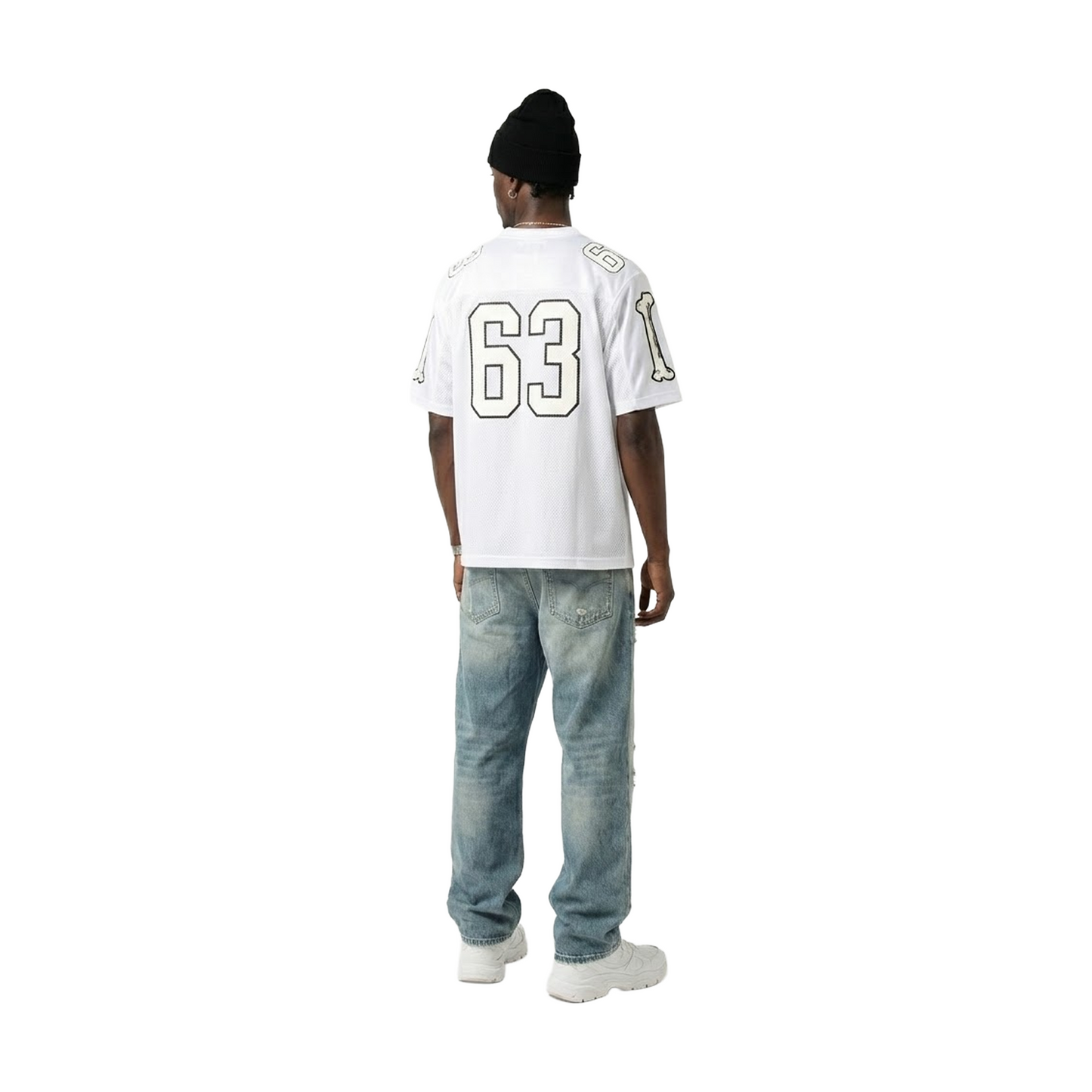 Supreme Bones Football Jersey White (FW25) – STEALPLUG KL Supreme Bones Football Jersey White (FW25) – STEALPLUG KL