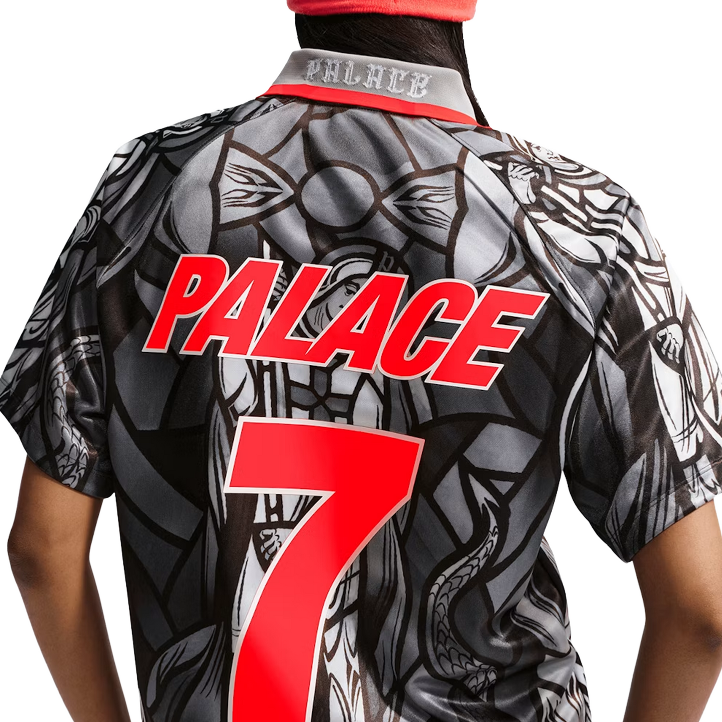 Nike x Palace England Dri-FIT Football Jersey Pewter Grey/Bright Crimson (SS26)