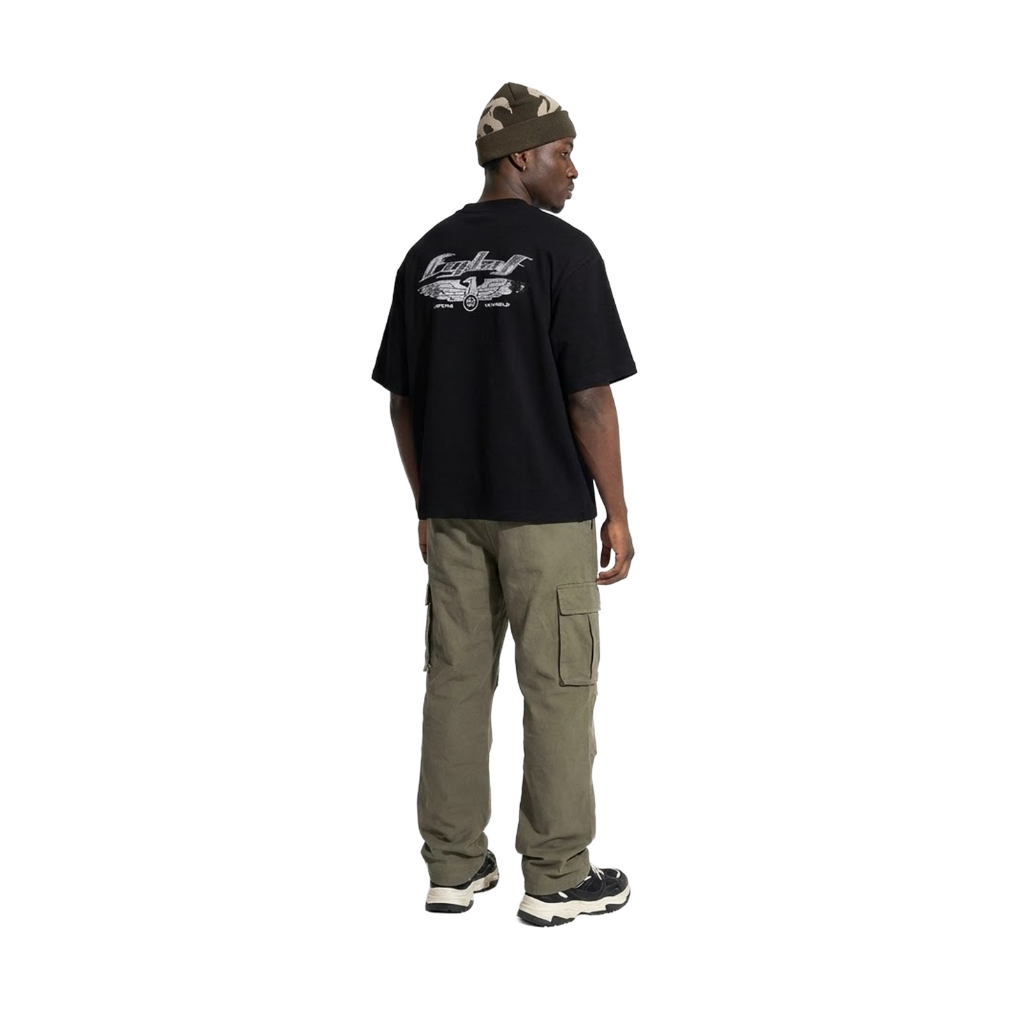 EGLAF R//W Wings Boxy Tee Black (FW25)