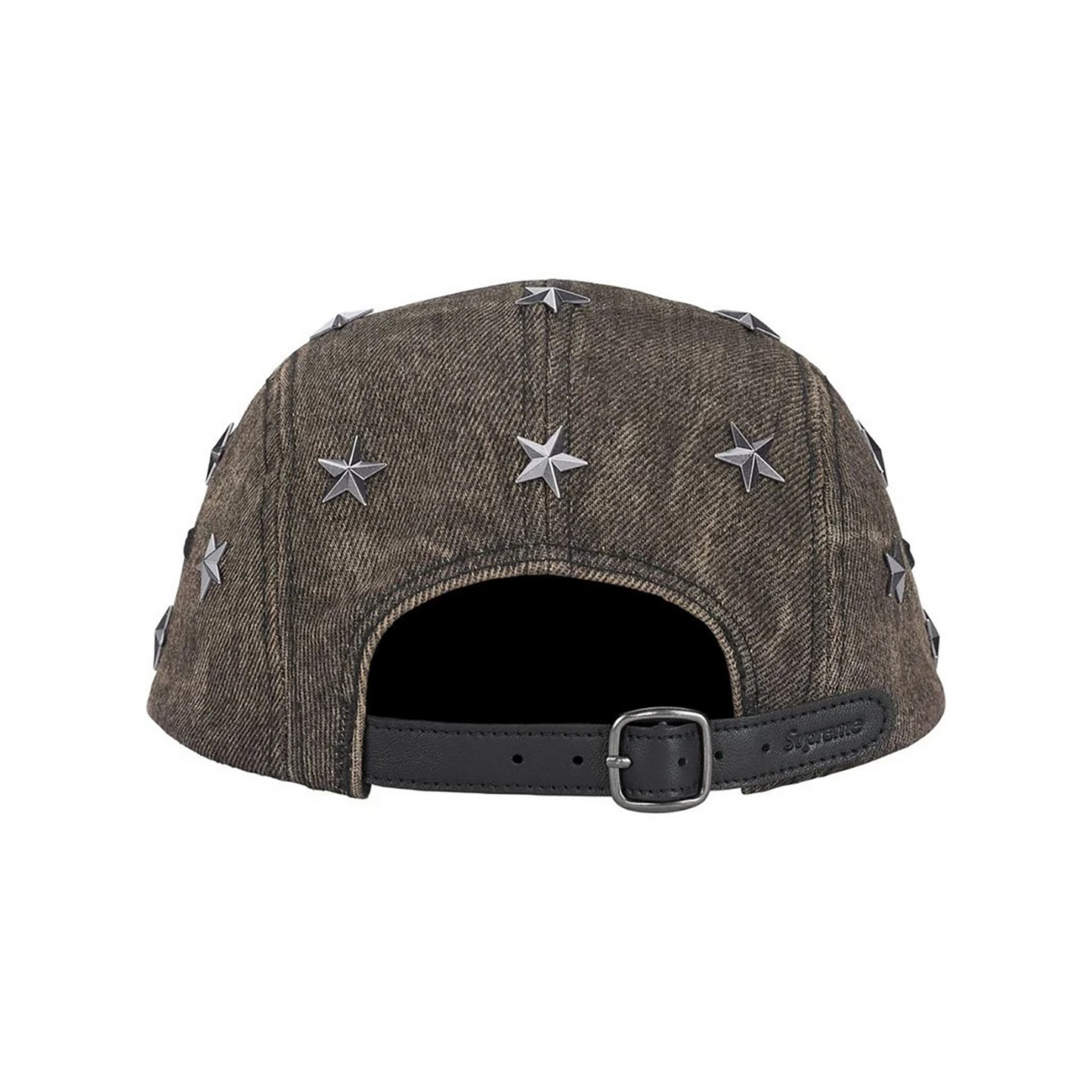Supreme Stars Studded Denim Camp Cap Washed Black (SS26)