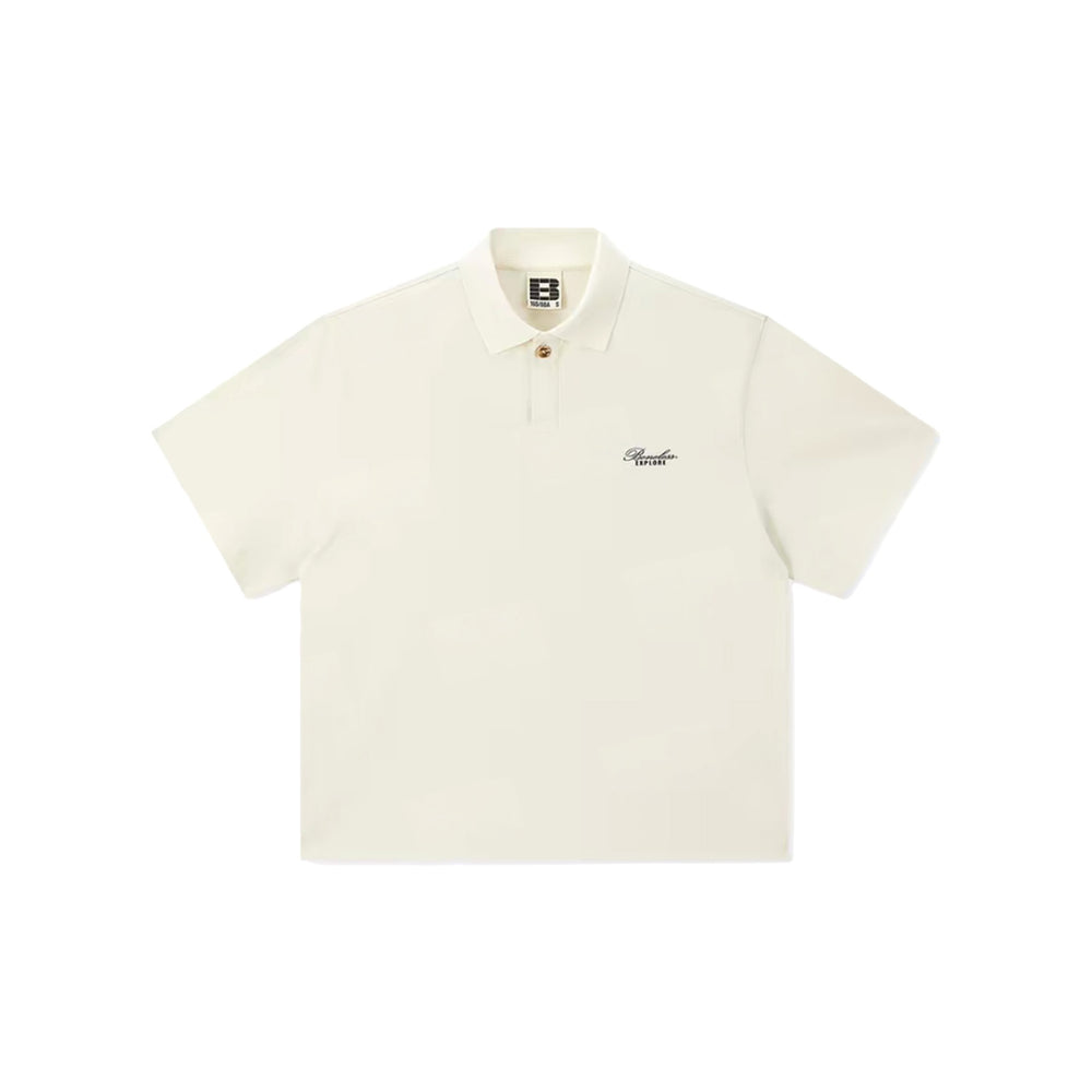 BONELESS Floral Logo Explore Print Shirt Beige (SS26)