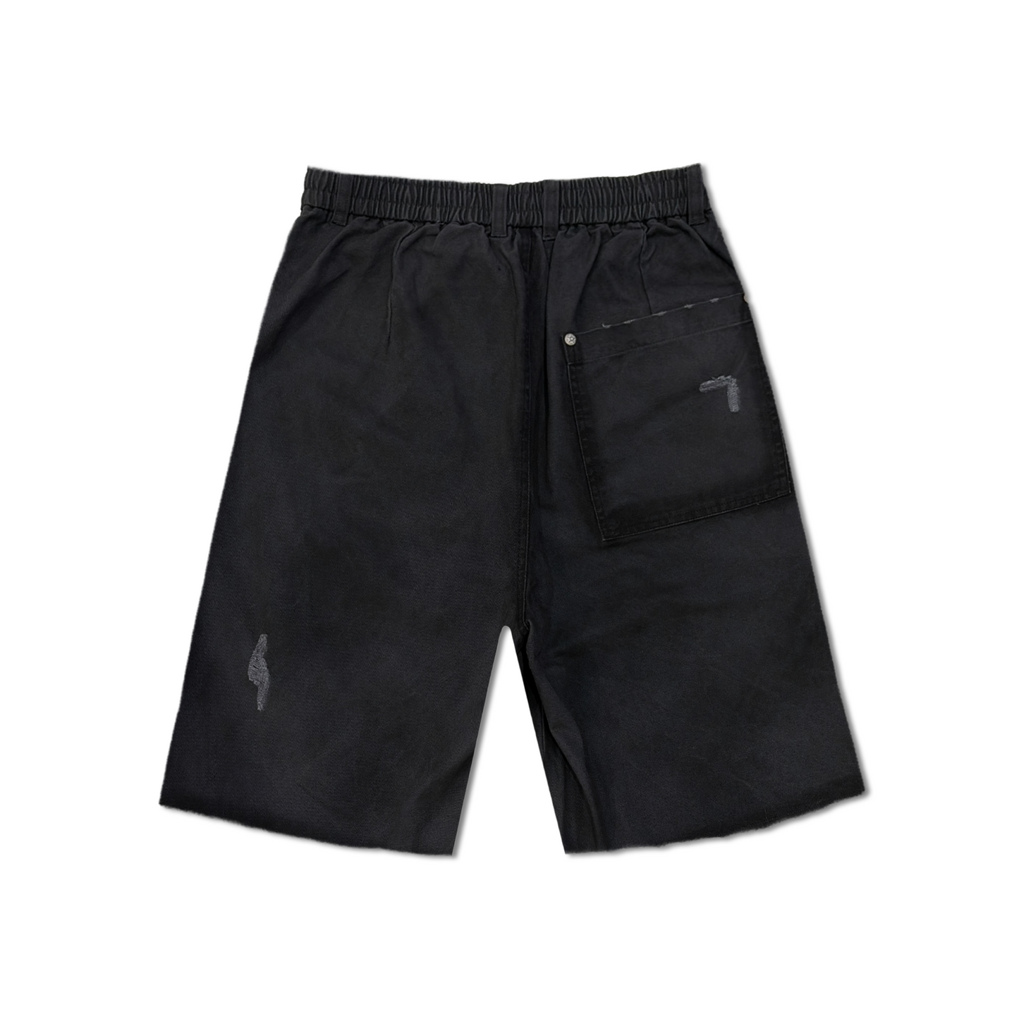 RAW/21 Washed Double Knee Denim Jorts Washed Black (SS26)
