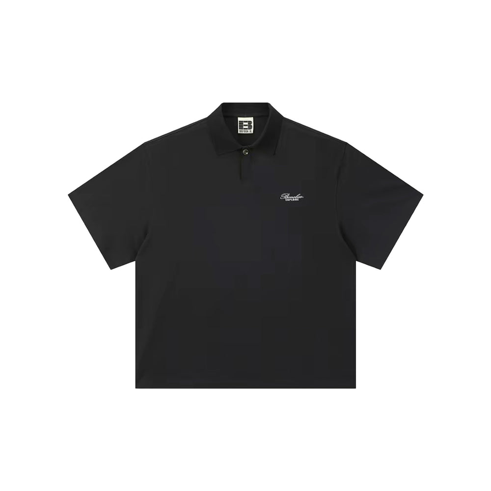 BONELESS Floral Logo Explore Print Shirt Black (SS26)