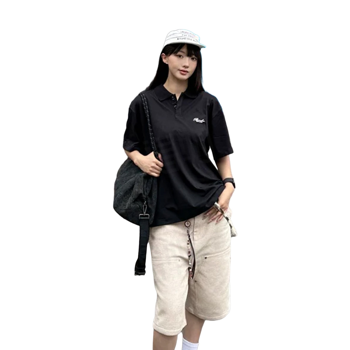 BONELESS Floral Logo Explore Print Shirt Black (SS26)