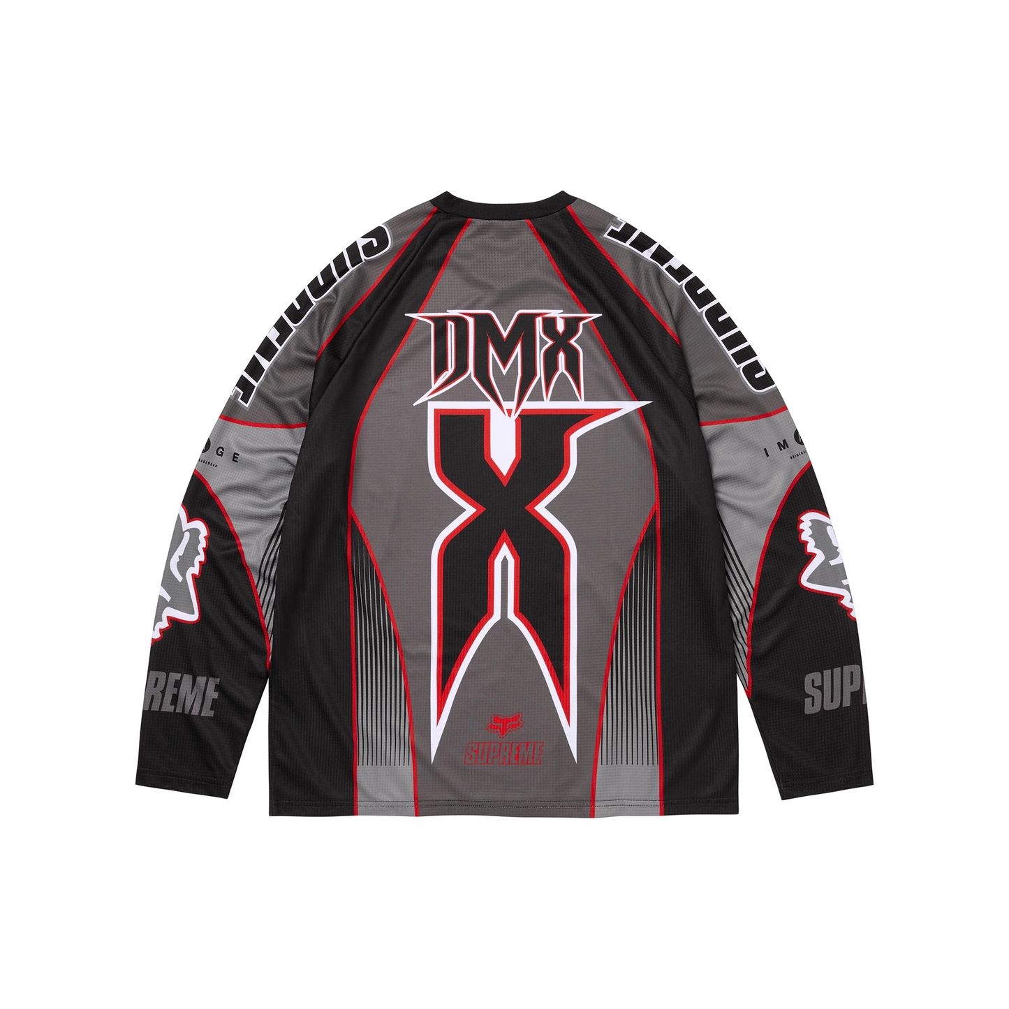 Supreme x Fox Racing DMX Jersey Black (FW25) – STEALPLUG KL Supreme x Fox Racing DMX Jersey Black (FW25) – STEALPLUG KL