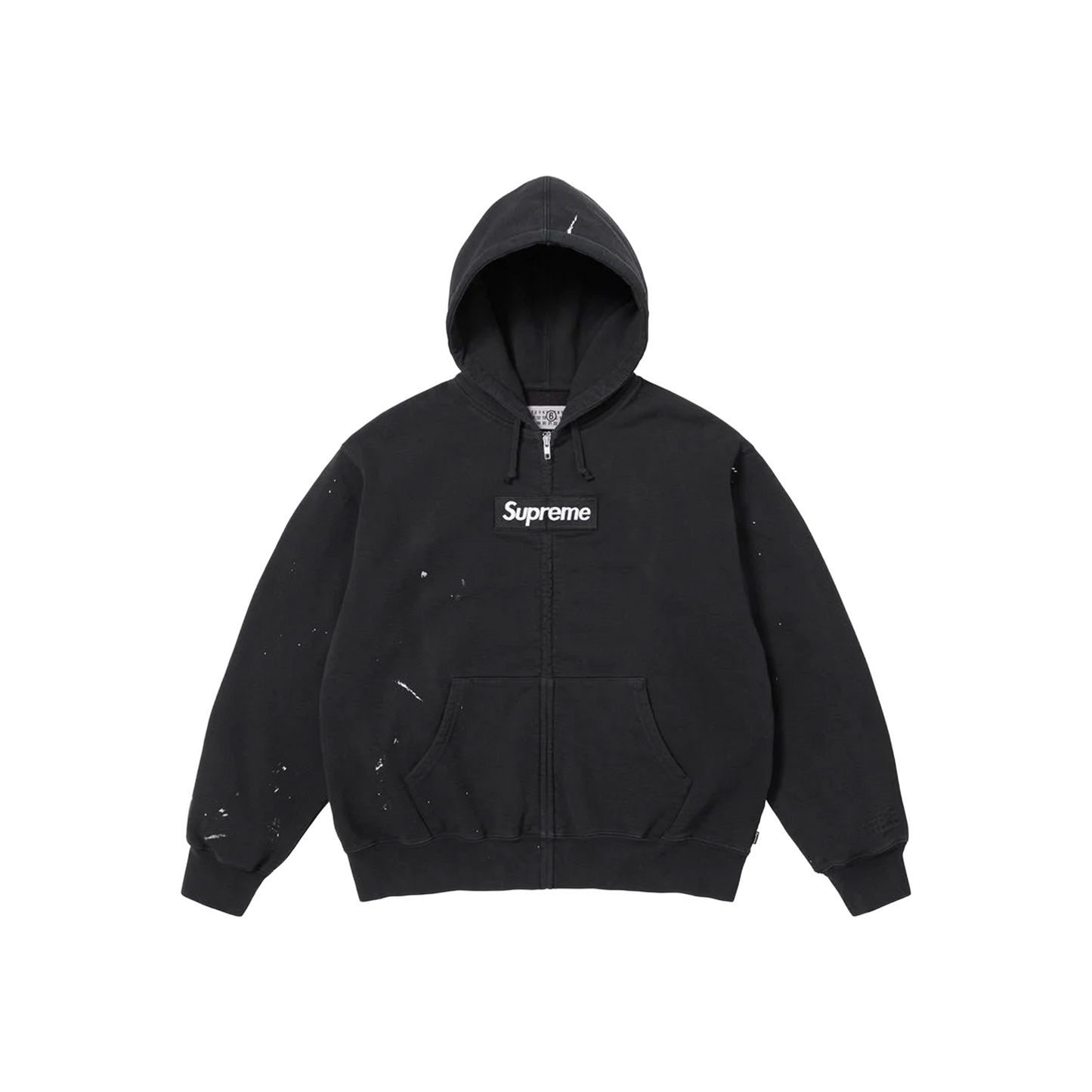 Supreme® / MM6 Maison Margiela Box Logo Zip Up Hoodie Black (SS26)