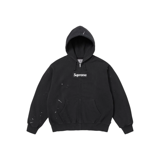 Supreme® / MM6 Maison Margiela Box Logo Zip Up Hoodie Black (SS26)