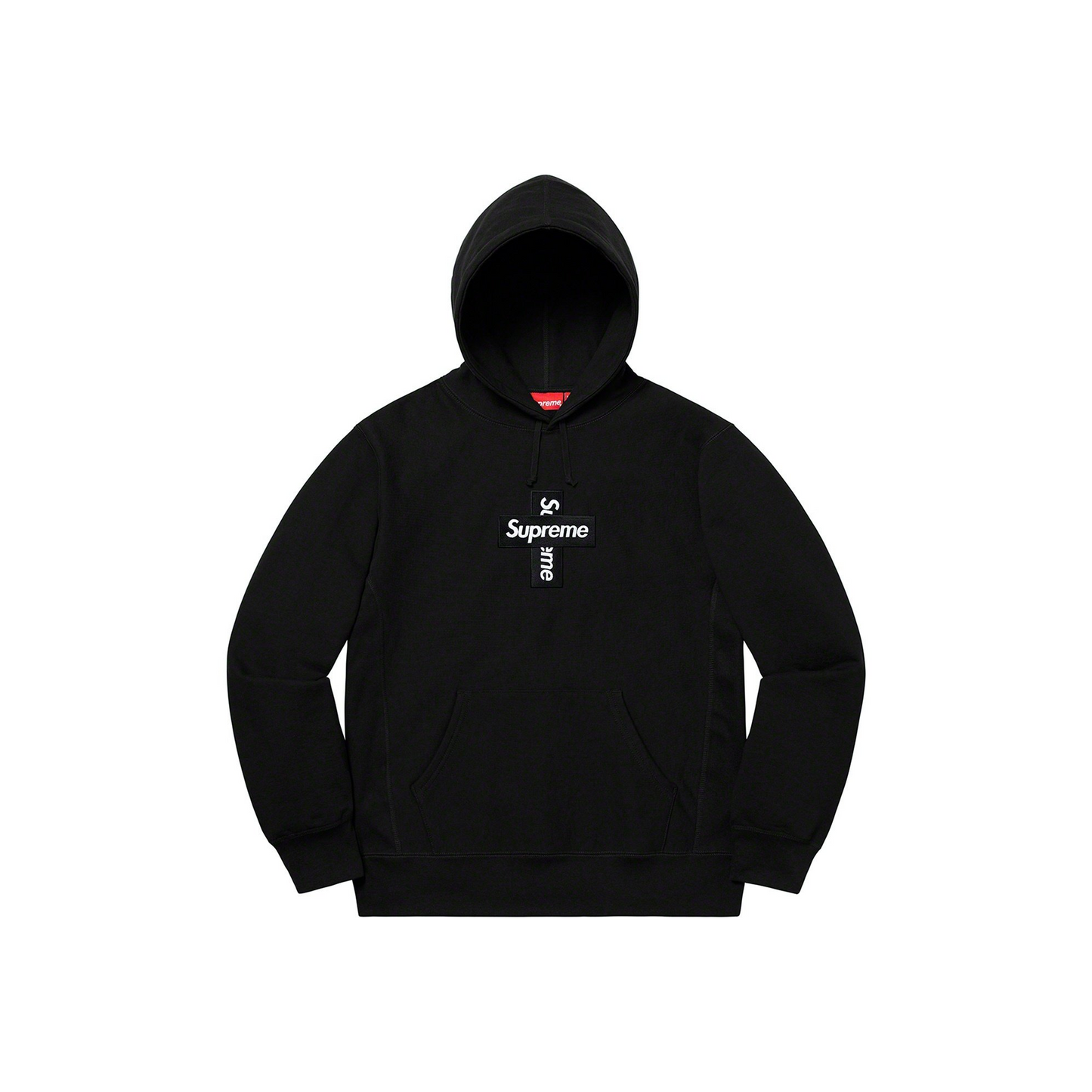 Supreme Cross Box Logo Hoodie Black (FW20)