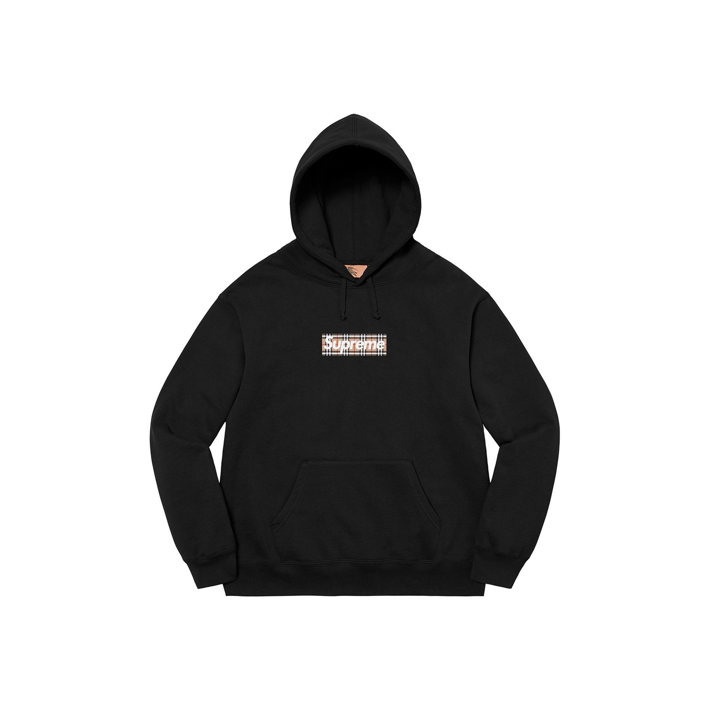 Supreme x BURBERRY Box Logo Hoodie Black (SS22)