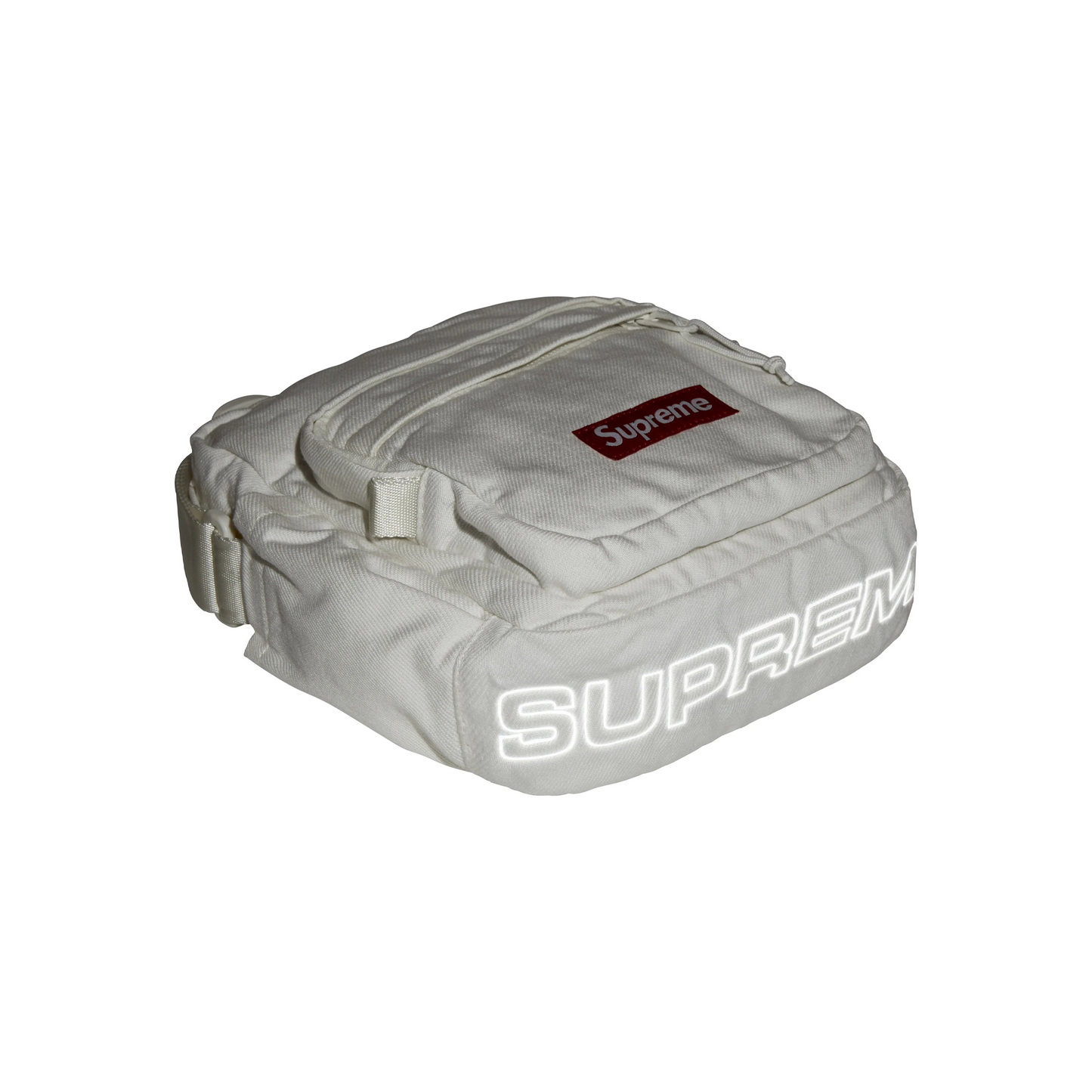 Supreme Denim Shoulder Bag White (FW25)