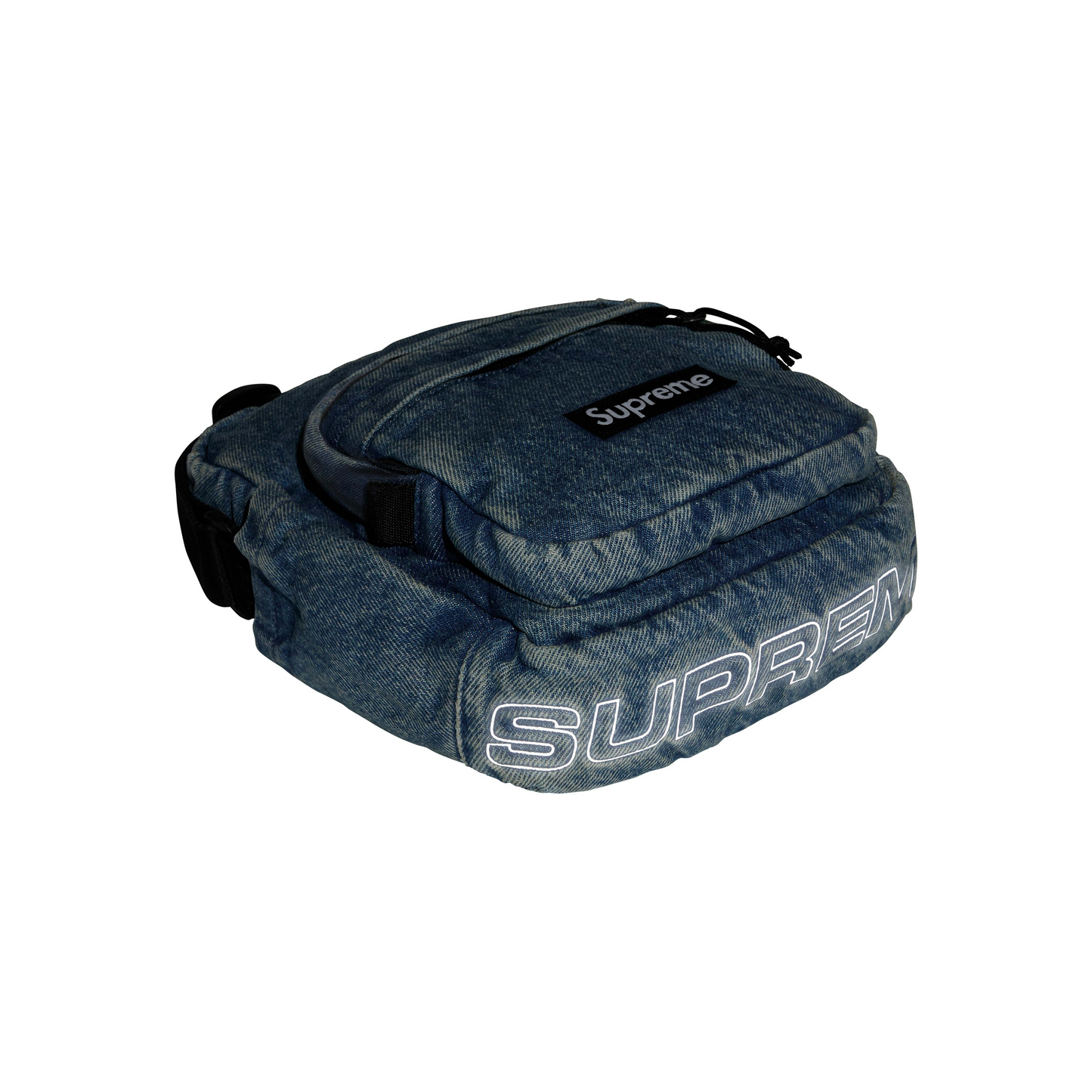 Supreme Denim Shoulder Bag Washed Indigo (FW25)