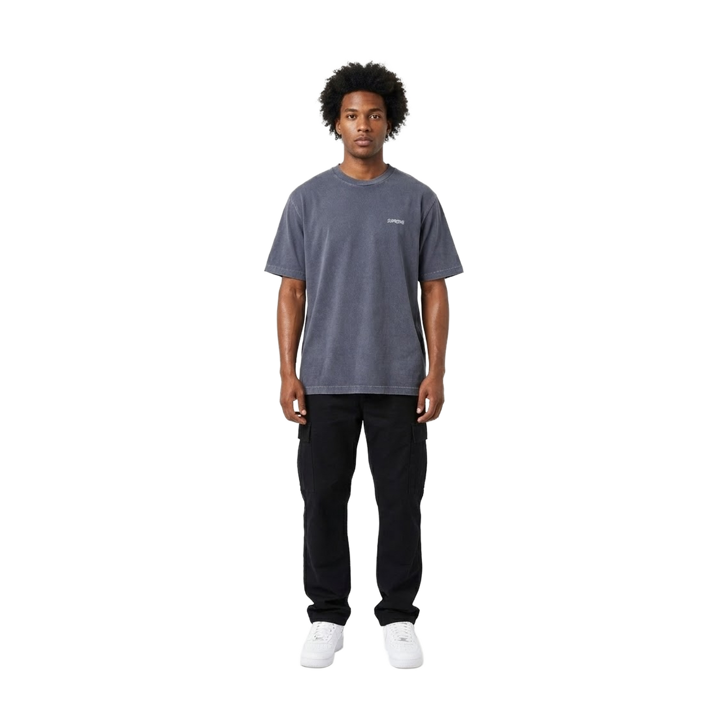 Supreme Washed S/S Tee Navy (FW25)