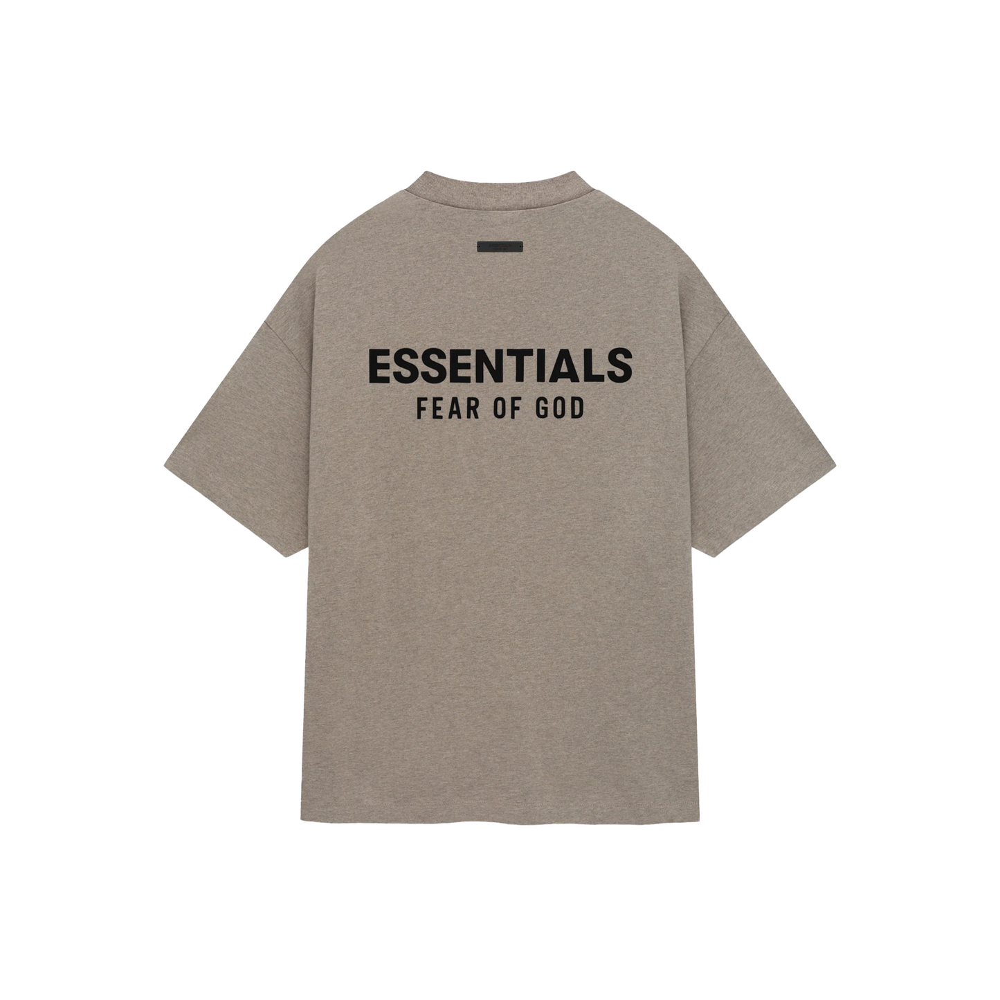 Fear of God Essentials Core Logo Jersey Crewneck Tee Heather Grey (FW24)