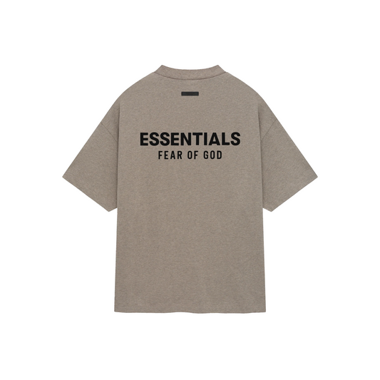 Fear of God Essentials Core Logo Jersey Crewneck Tee Heather Grey (FW24)