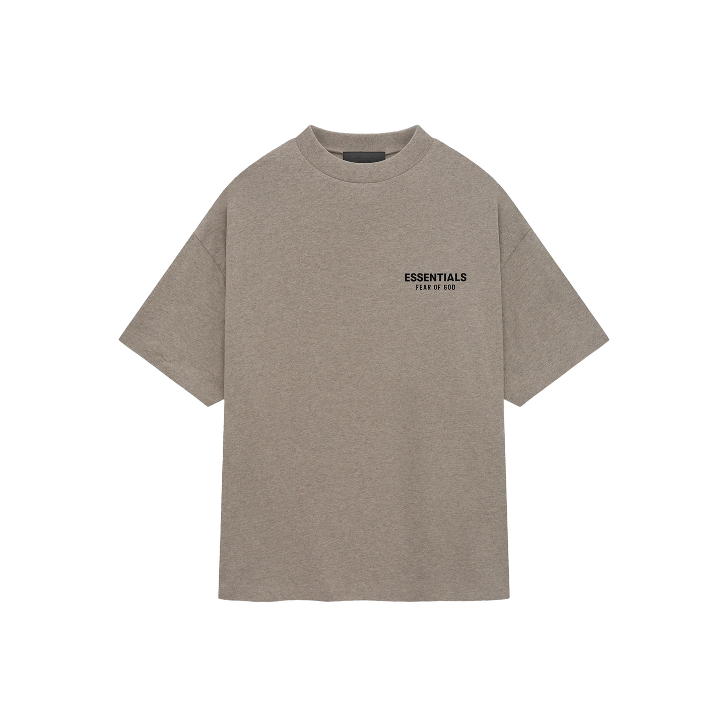 Fear of God Essentials Core Logo Jersey Crewneck Tee Heather Grey (FW24)