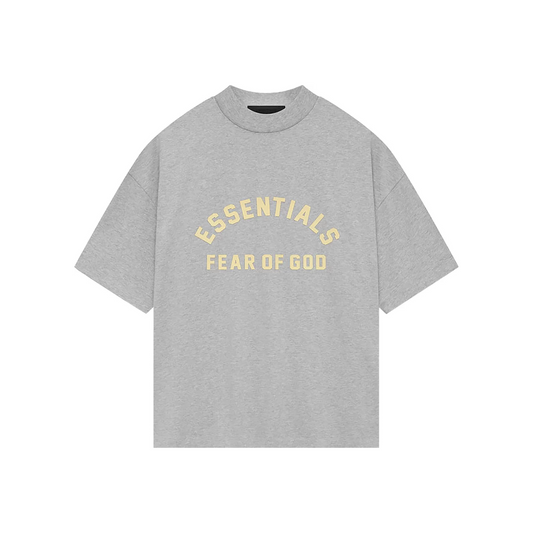 Fear of God Essentials Heavy Jersey Tee Light Heather Grey (FW23)
