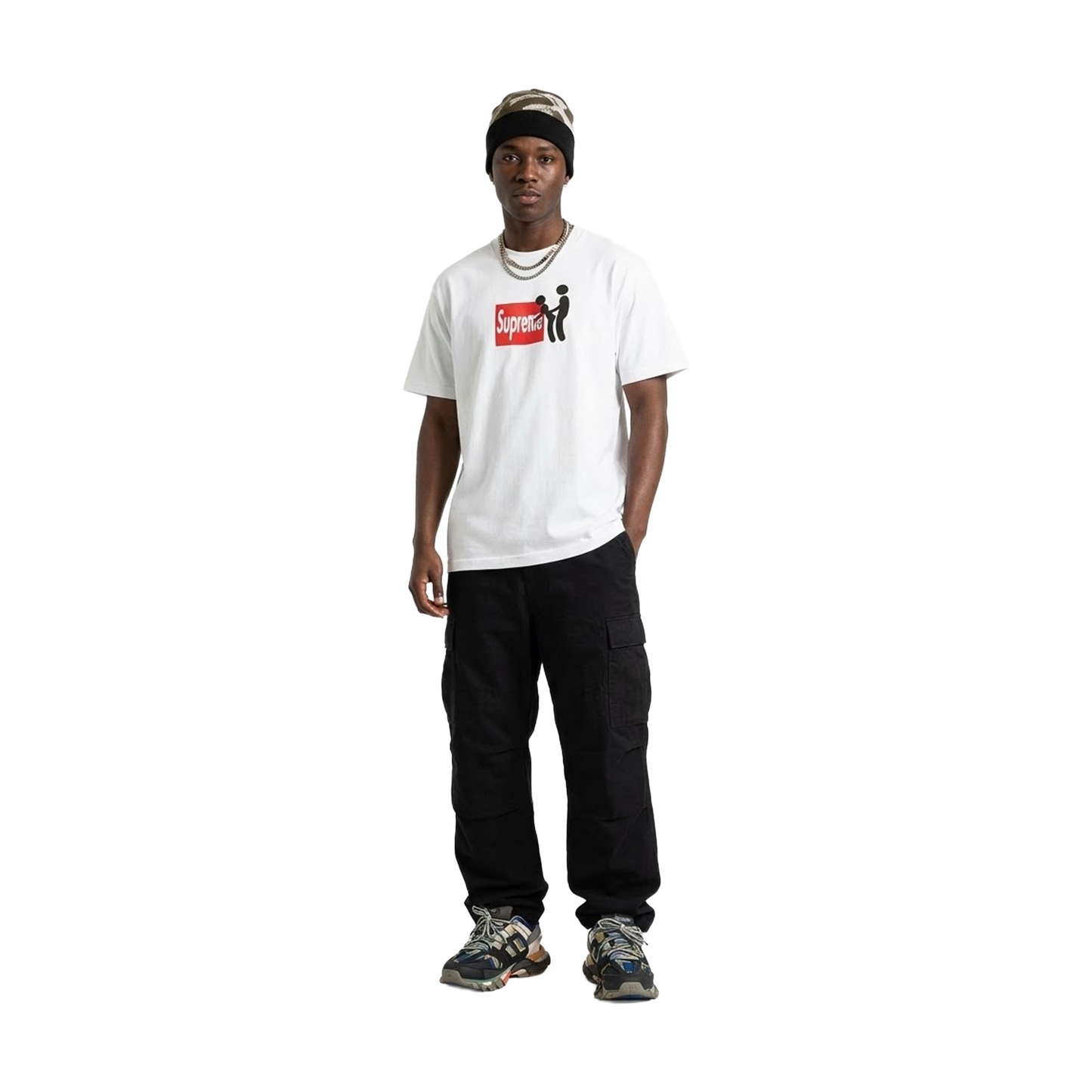 Supreme Stick Tee White (FW25) – STEALPLUG KL Supreme Stick Tee White (FW25) – STEALPLUG KL
