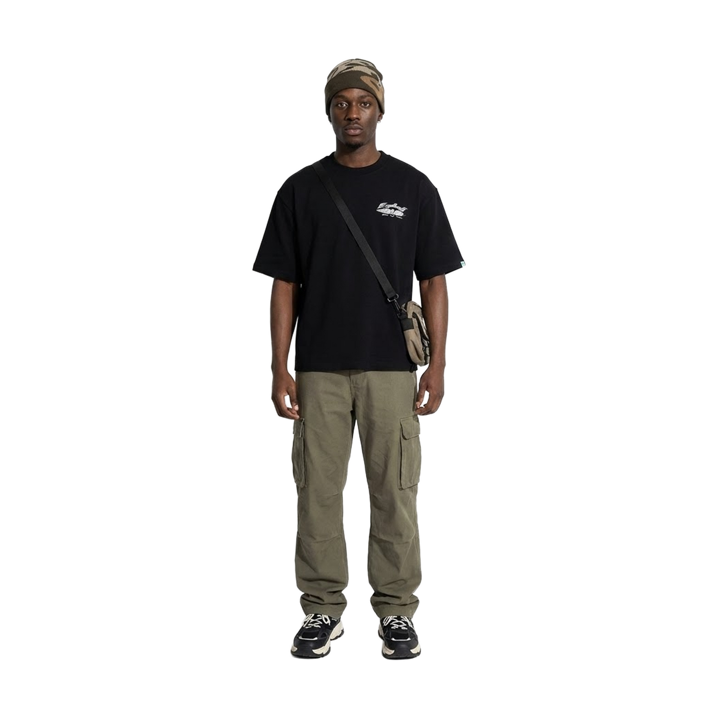 EGLAF R//W Wings Boxy Tee Black (FW25)