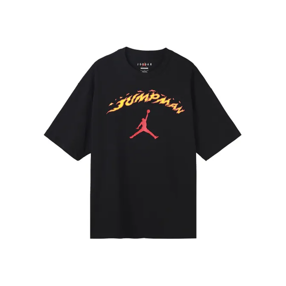 Jordan Fire Jumpman Back Logo Tee Black (SS23)