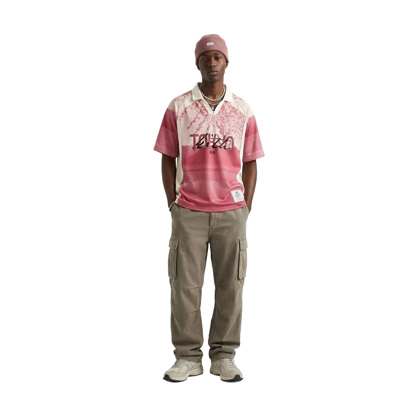 KITH Tokyo Exclusive Cherry Blossom Soccer Jersey Pink (SS25)