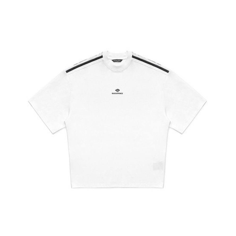 MASONPRINCE Stripe Logo Tee White (SS24)