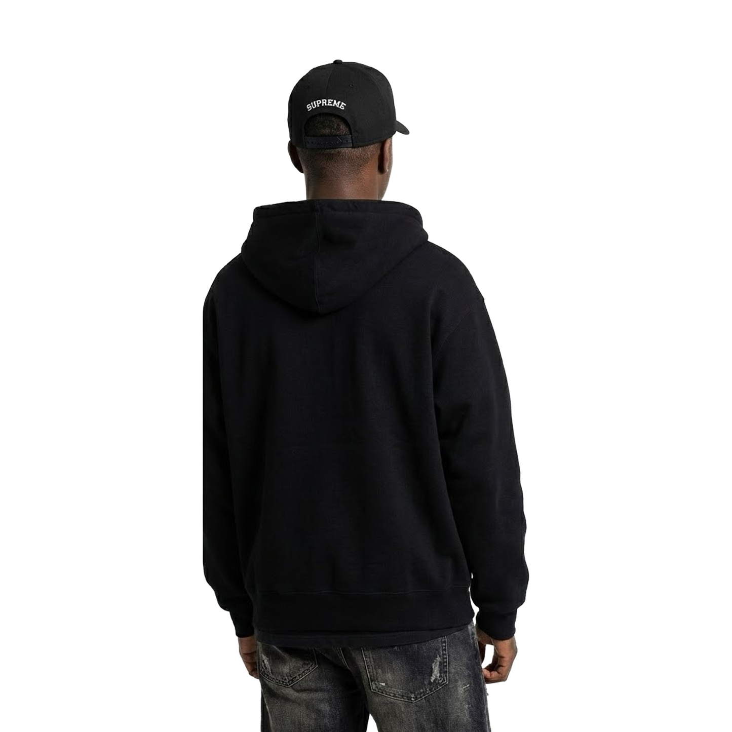 Supreme Sharp Spellout Adjustable New Era Cap Black (FW25)