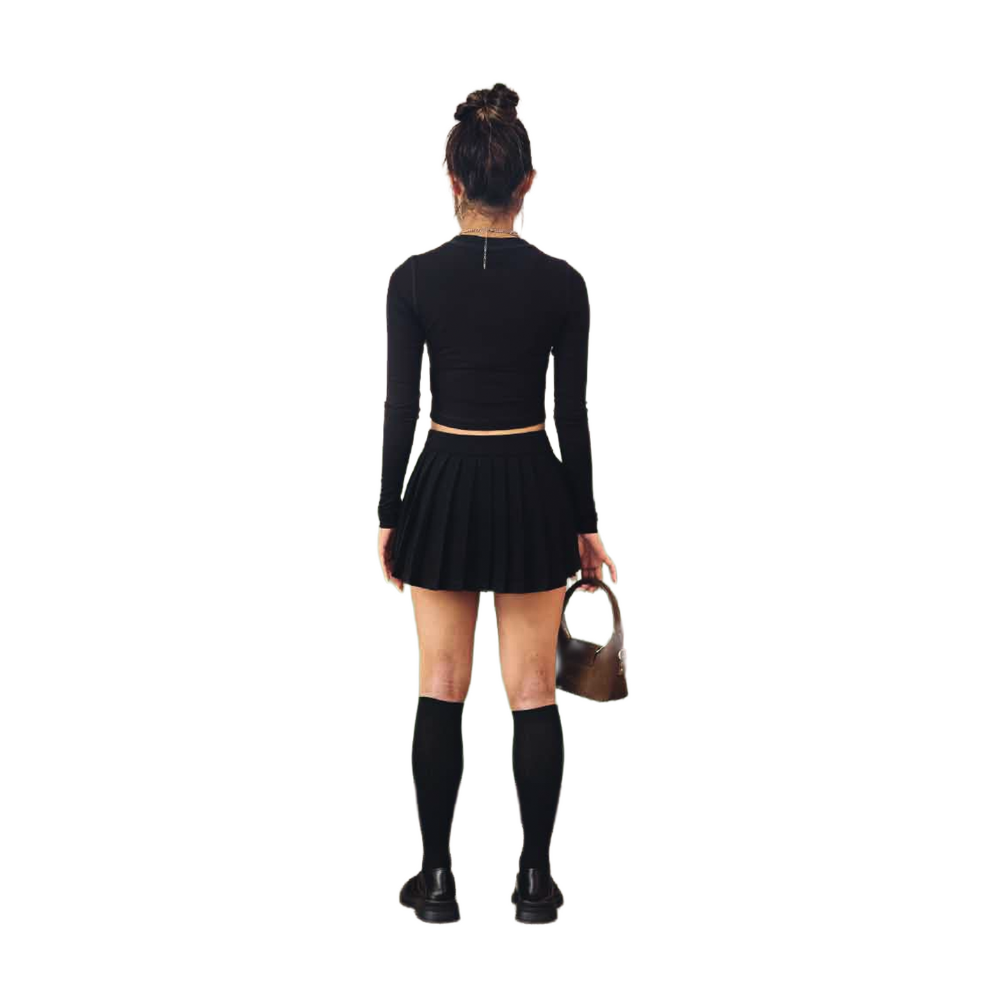 EGLAF R//W Pleated Skirt Black (FW25)
