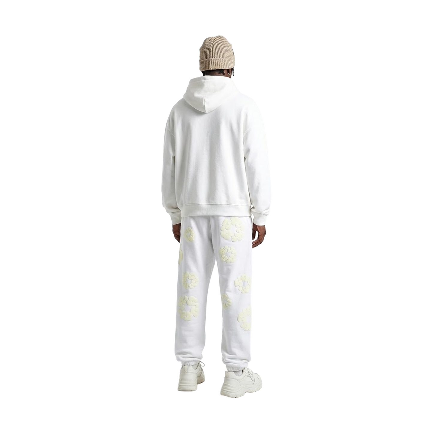 Denim Tears Cotton Wreath Sweatpants White Monochrome (SS24)