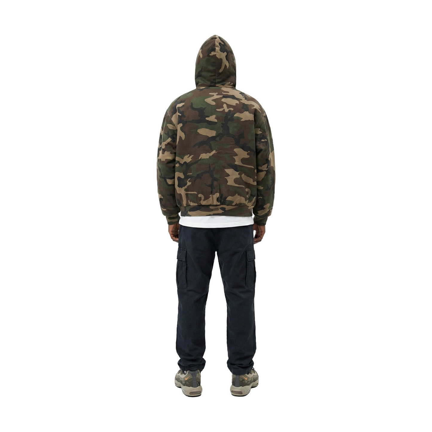 Supreme Dickies Quilted Lined Zip Up Hoodie Woodland Camo (FW25)