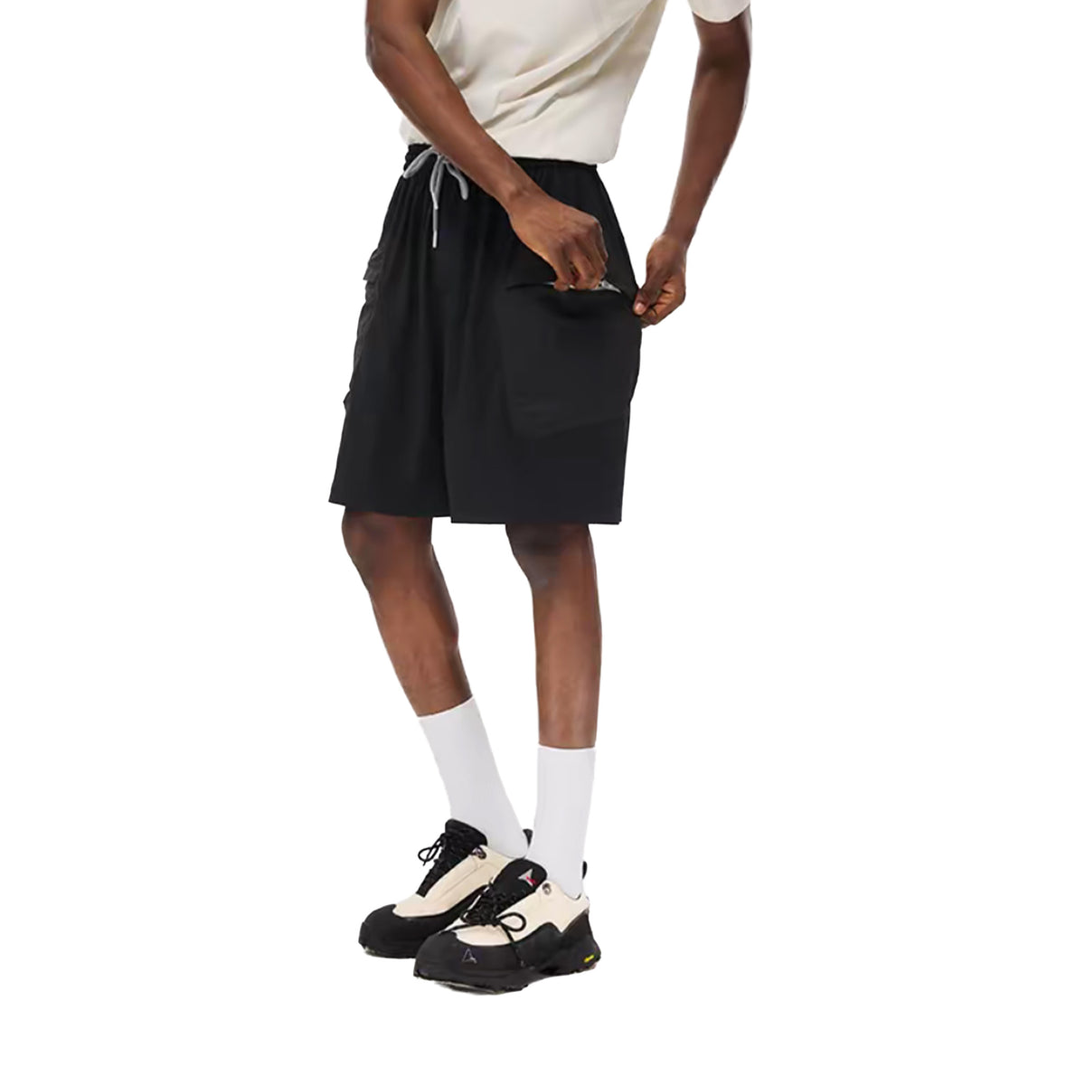 BONELESS Outdoor Double Pocket Shorts Black (SS26)
