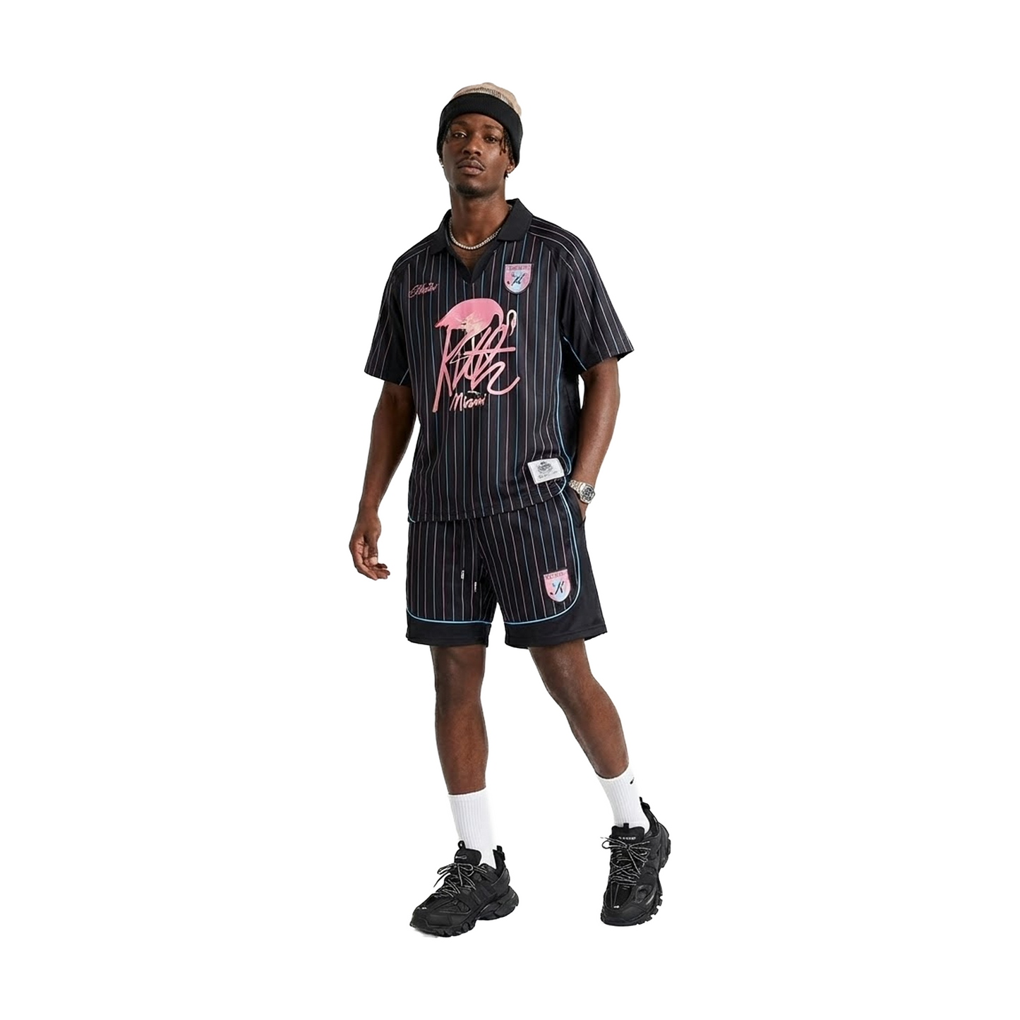 KITH Miami Exclusive Soccer Jersey Black (SS25)