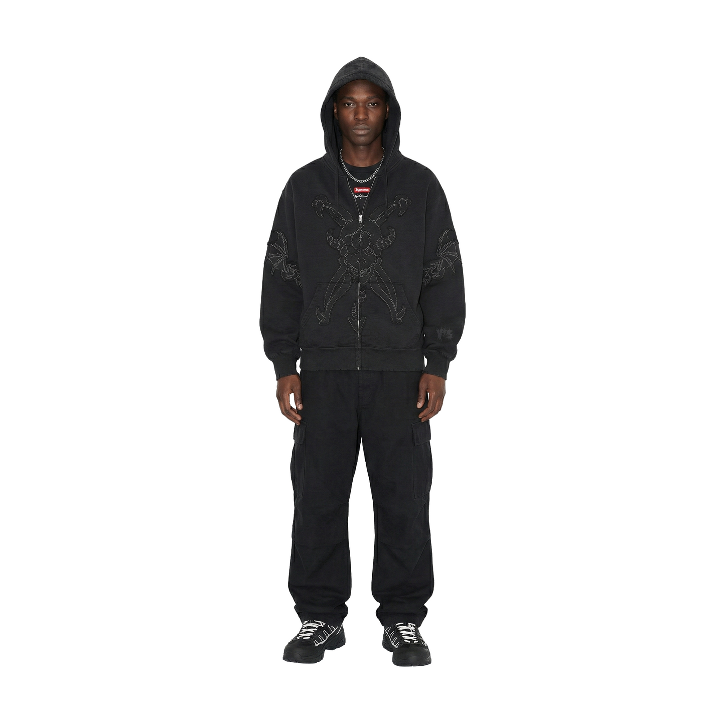 Supreme Y’s by Yohji Yamamoto Zip Up Hoodie Black (FW25)