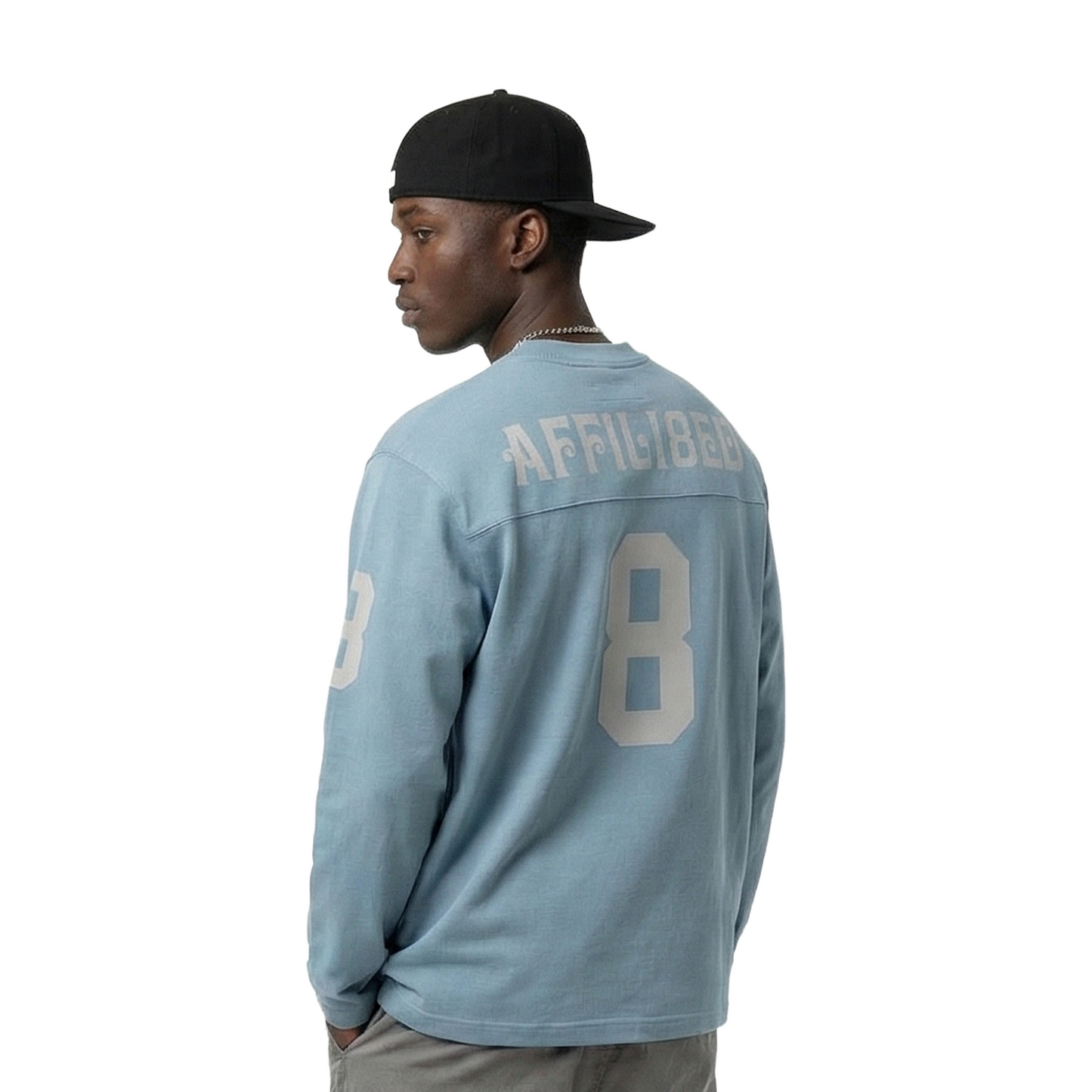 Supreme Affiliated Long Sleeved Football Tee Slate (SS25)