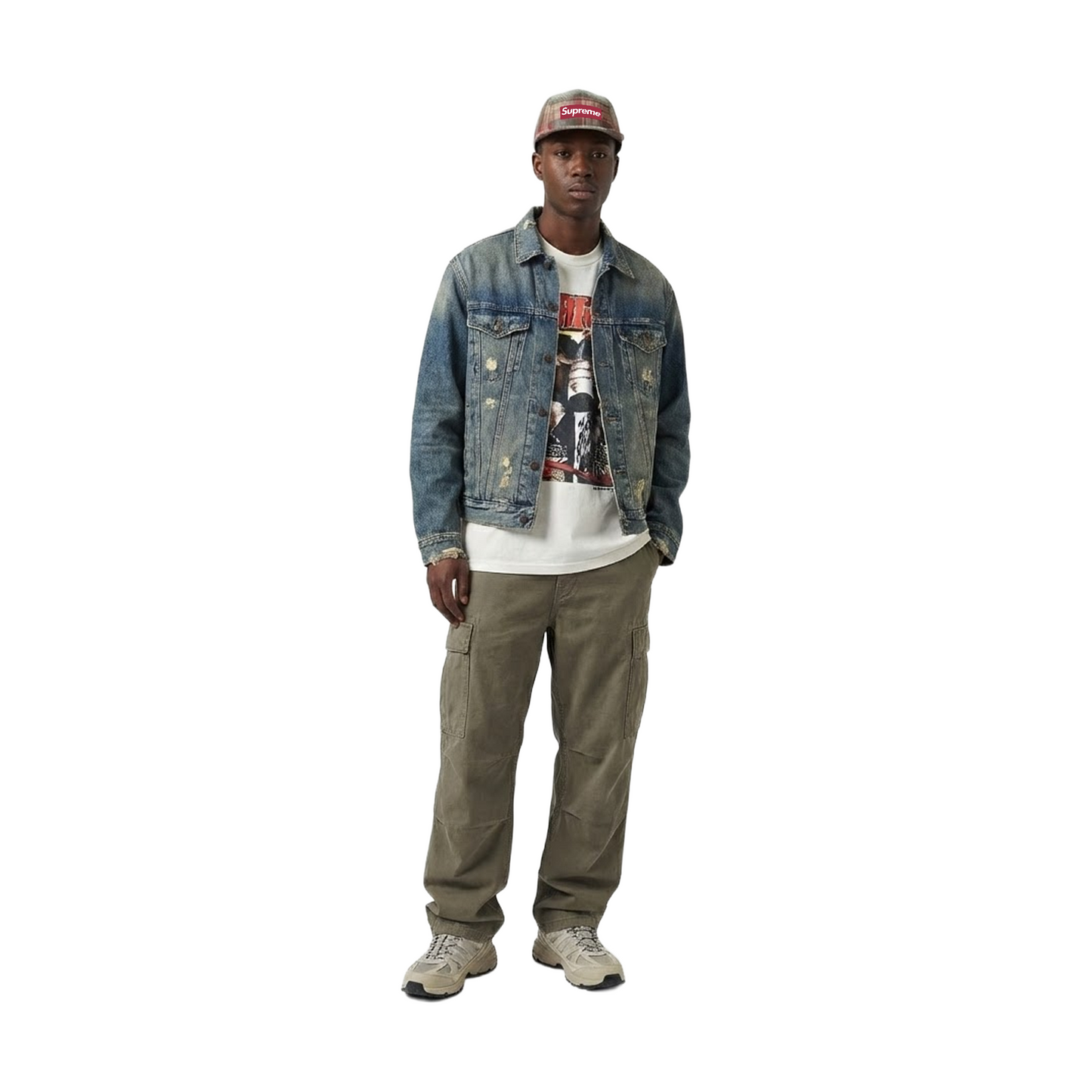 Supreme Lochcarron Camp Cap Olive (FW25)