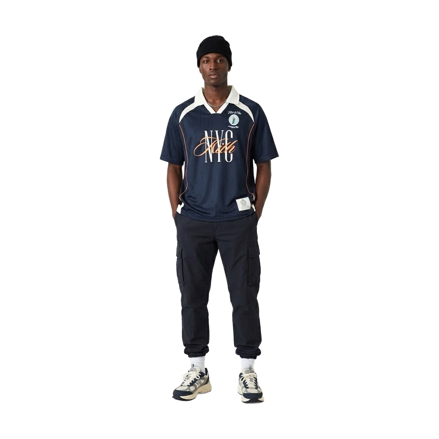 KITH New York City Exclusive Soccer Jersey Navy (SS25)